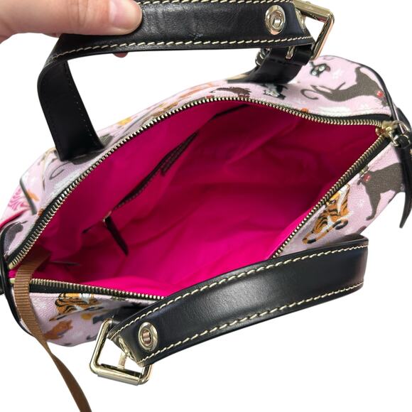 Dooney & Bourke 2019 Disney Cats Double Handle Leather Satchel Handbag - Picture 7 of 9